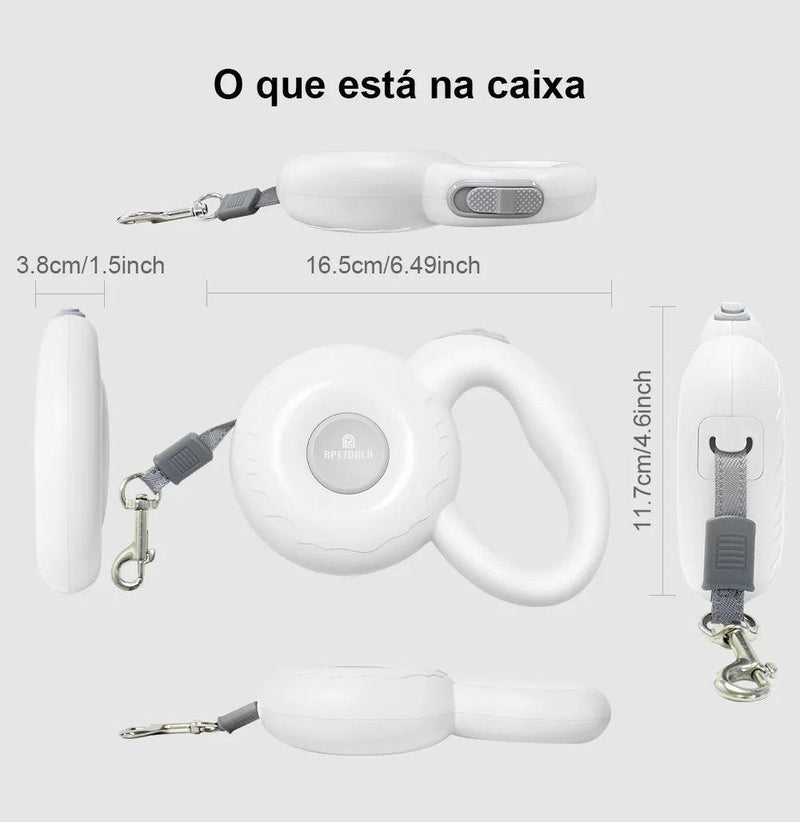 Coleira de cães trela retrátil automático do chicote de fios - Easy Pick