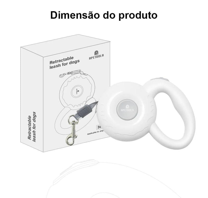 Coleira de cães trela retrátil automático do chicote de fios - Easy Pick