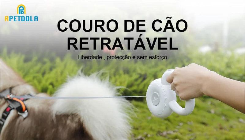 Coleira de cães trela retrátil automático do chicote de fios - Easy Pick