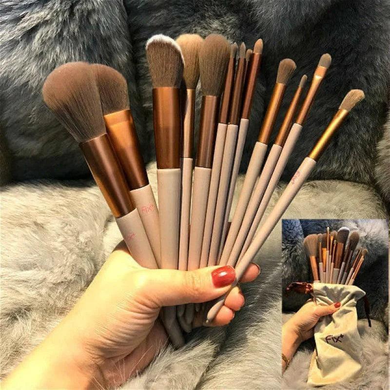 Kit maquiagem profissional Kabuki, 13 pcs - Easy Pick