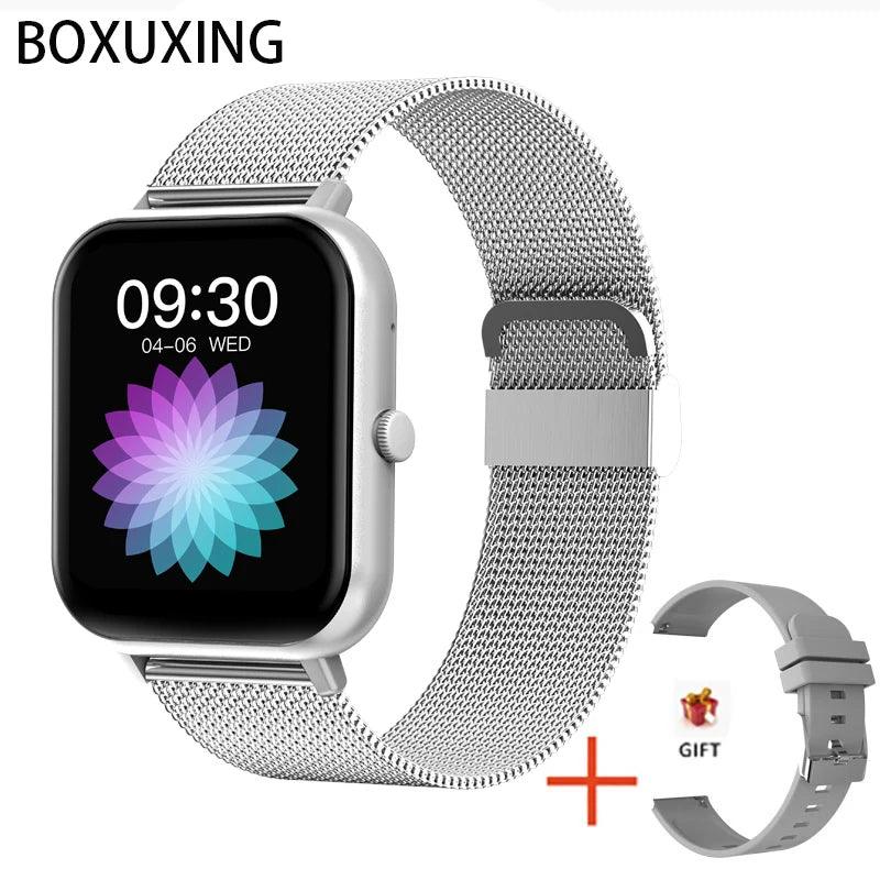 Smartwatch com Dial Personalizado para Mulheres, Chamada, Bluetooth, Música, Toque Completo, Pulseira, Relógio, Android, iOS, Impermeável - Easy Pick