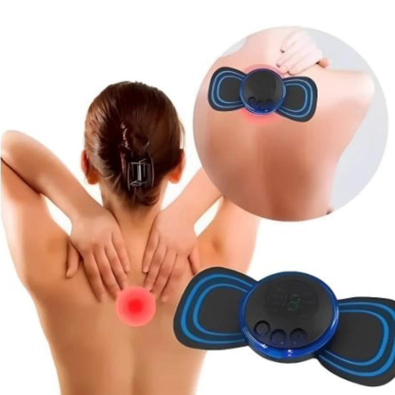 Mini Massageador Portátil Elétrico Cervical EMS Alivia Dores Corpo Pescoço, lombar - Easy Pick