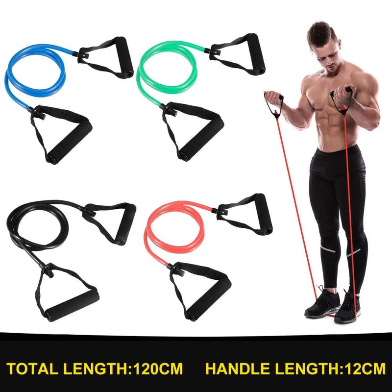 Corda elástica de resistência para puxamento de 120 cm, faixa de borracha, equipamento fitness para atividade física, yoga, treinamento, academia - Easy Pick