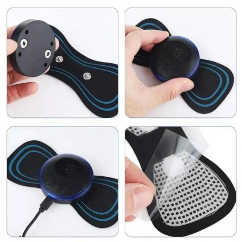 Mini Massageador Portátil Elétrico Cervical EMS Alivia Dores Corpo Pescoço, lombar - Easy Pick