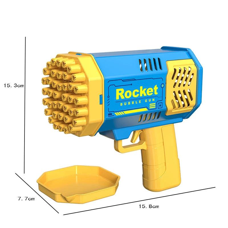 Máquina de Bolhas de Luz Espacial Infantil, Brinquedos Elétricos, Totalmente Automático, Sem Bateria, 40 Buracos, Portátil - Easy Pick